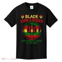 Black King And Queen Most Powerful Pieces Of The Game Kids T-Shirt thumb 0