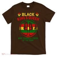 Black King And Queen Most Powerful Pieces Of The Game T-Shirt thumb 0