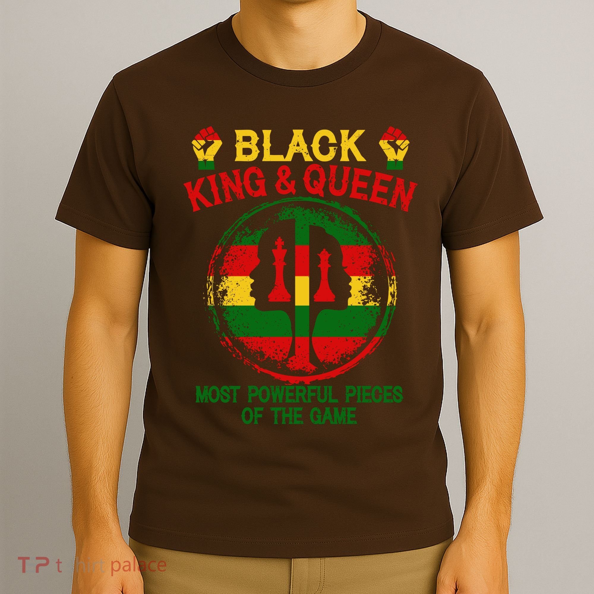 Black King And Queen Most Powerful Pieces Of The Game T-Shirt