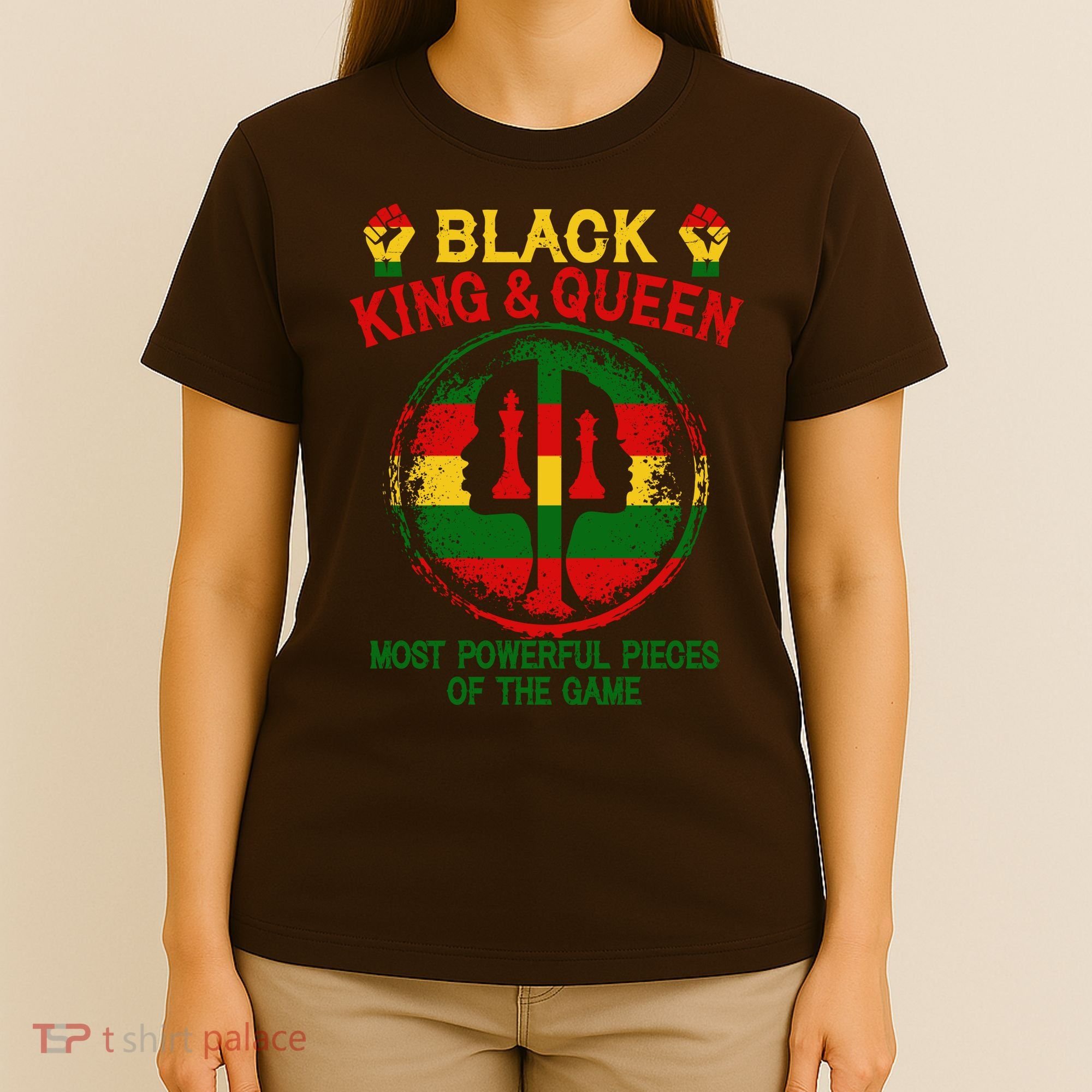 Black King And Queen Most Powerful Pieces Of The Game T-Shirt