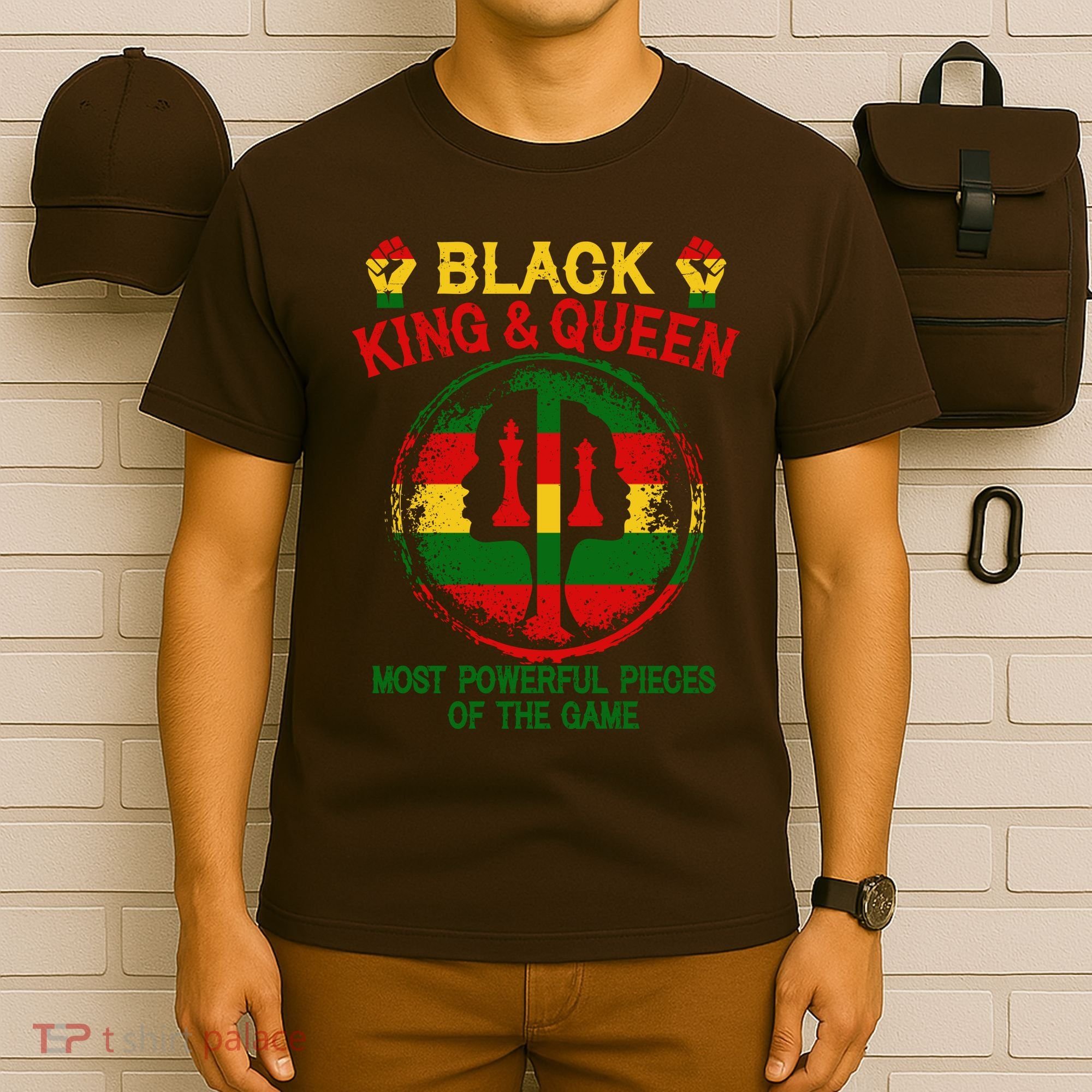 Black King And Queen Most Powerful Pieces Of The Game T-Shirt