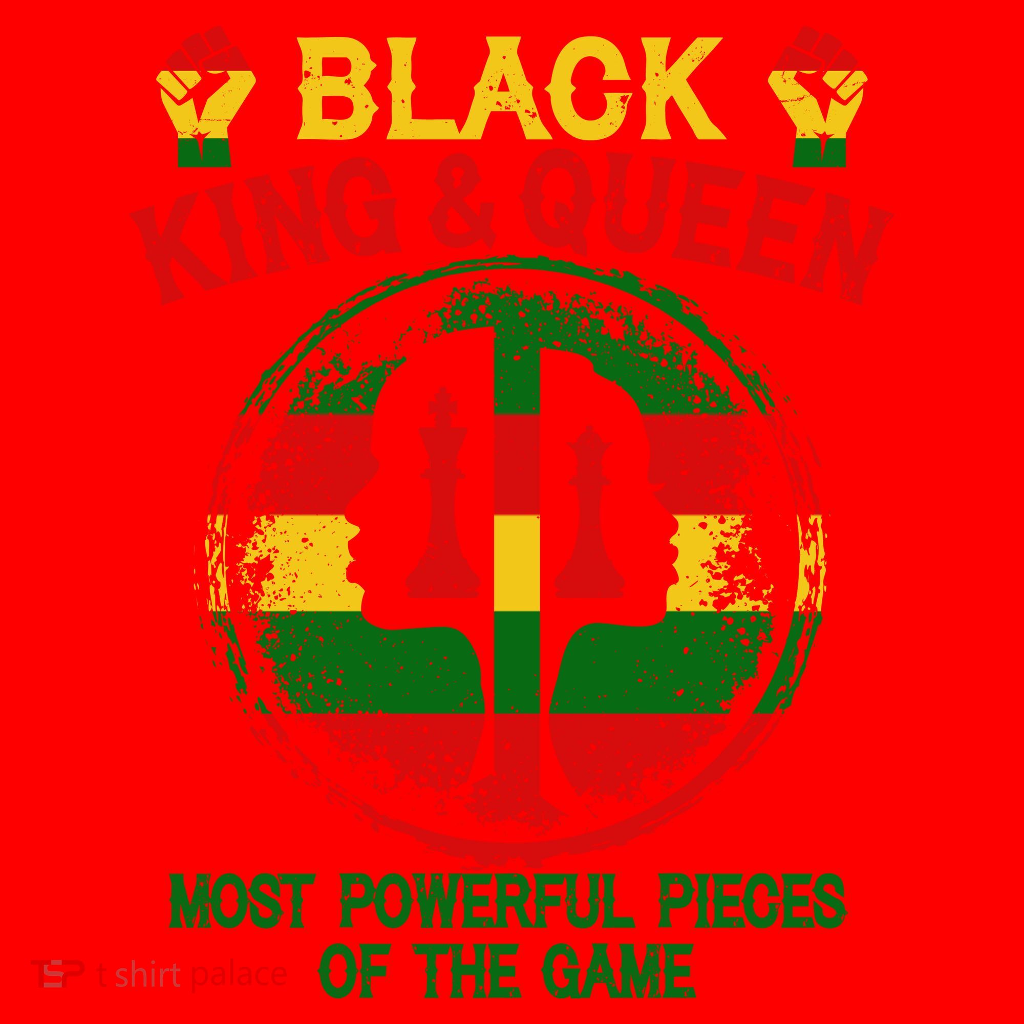 Black King And Queen Most Powerful Pieces Of The Game Santa Hat