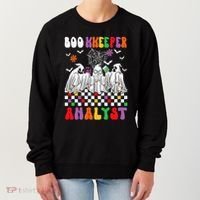 Boo Kkeeper Analyst Halloween Bookkeeper Job Matching Party Women's Sweatshirt thumb 0