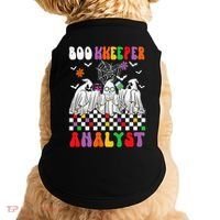 Boo Kkeeper Analyst Halloween Bookkeeper Job Matching Party Doggie Tank thumb 0