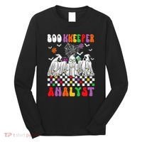 Boo Kkeeper Analyst Halloween Bookkeeper Job Matching Party Long Sleeve Shirt thumb 0