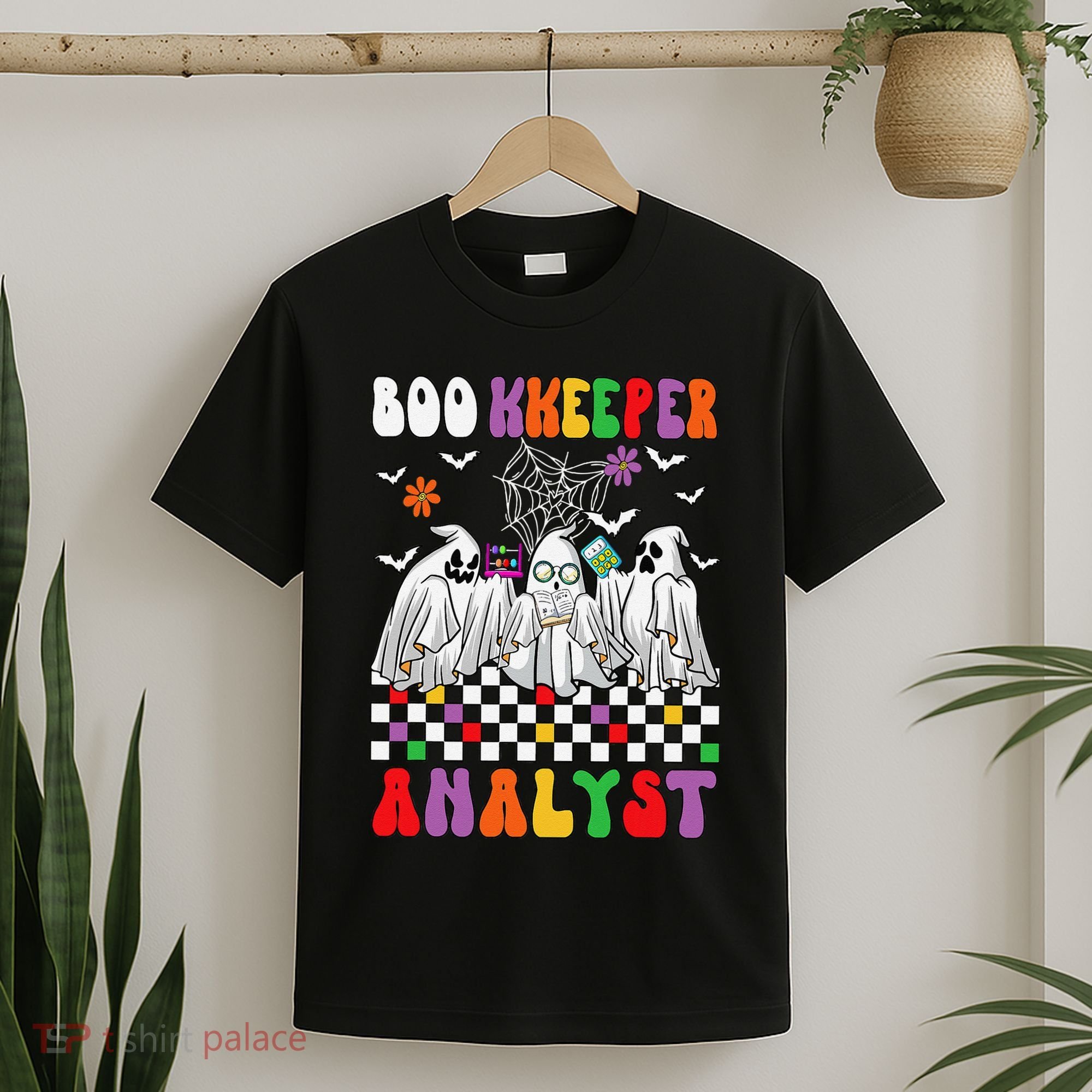 Boo Kkeeper Analyst Halloween Bookkeeper Job Matching Party T-Shirt