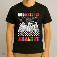 Boo Kkeeper Analyst Halloween Bookkeeper Job Matching Party T-Shirt thumb 3