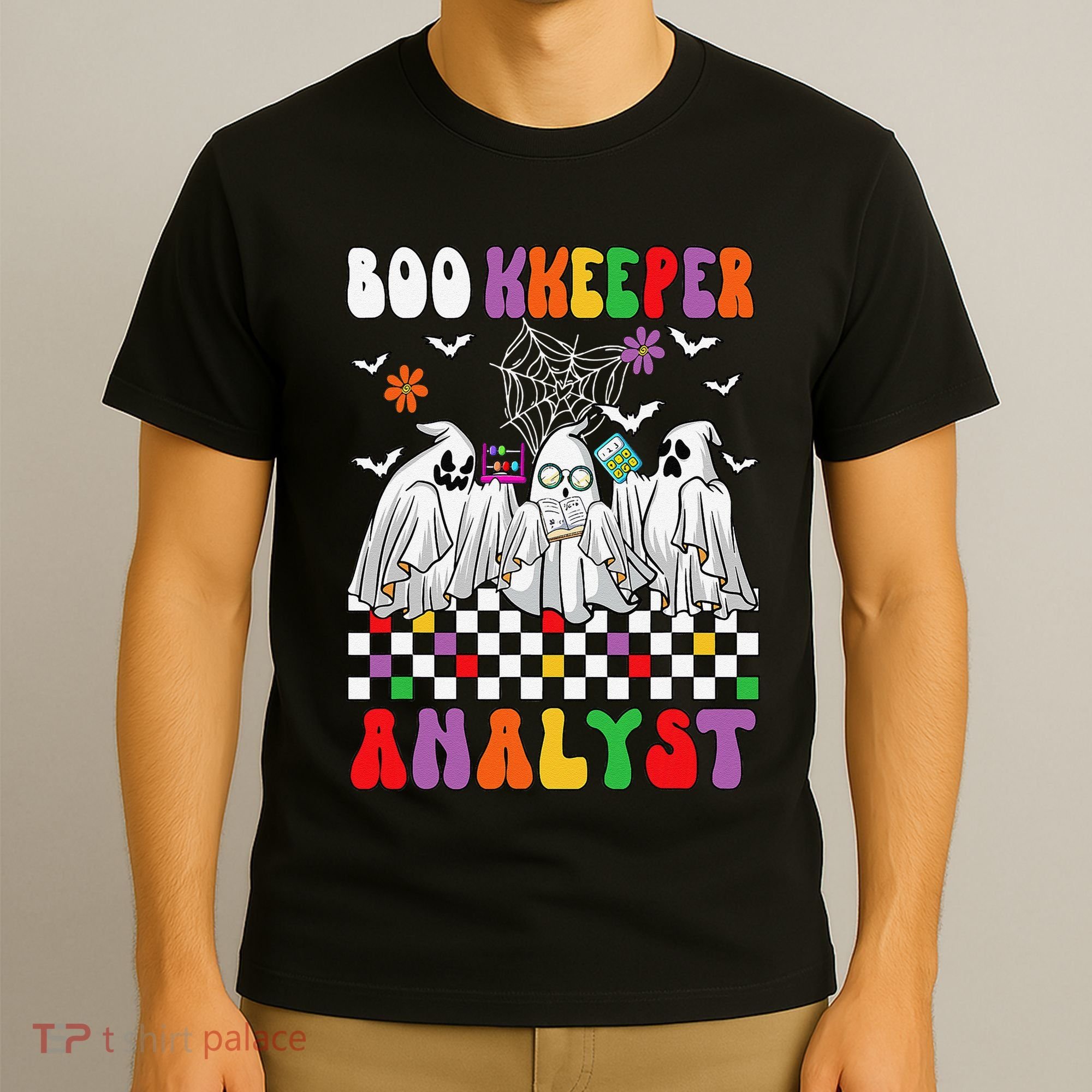 Boo Kkeeper Analyst Halloween Bookkeeper Job Matching Party T-Shirt