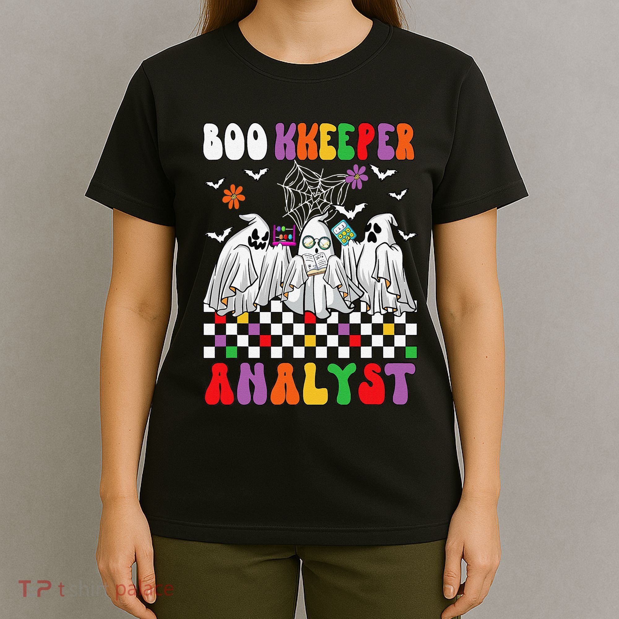 Boo Kkeeper Analyst Halloween Bookkeeper Job Matching Party T-Shirt