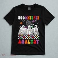 Boo Kkeeper Analyst Halloween Bookkeeper Job Matching Party T-Shirt thumb 5
