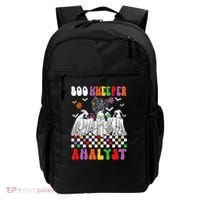 Boo Kkeeper Analyst Halloween Bookkeeper Job Matching Party Backpack thumb 0