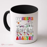 Boo Kkeeper Analyst Halloween Bookkeeper Job Matching Party Coffee Mug thumb 0