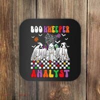 Boo Kkeeper Analyst Halloween Bookkeeper Job Matching Party Coaster thumb 0