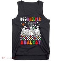Boo Kkeeper Analyst Halloween Bookkeeper Job Matching Party Tank Top thumb 0