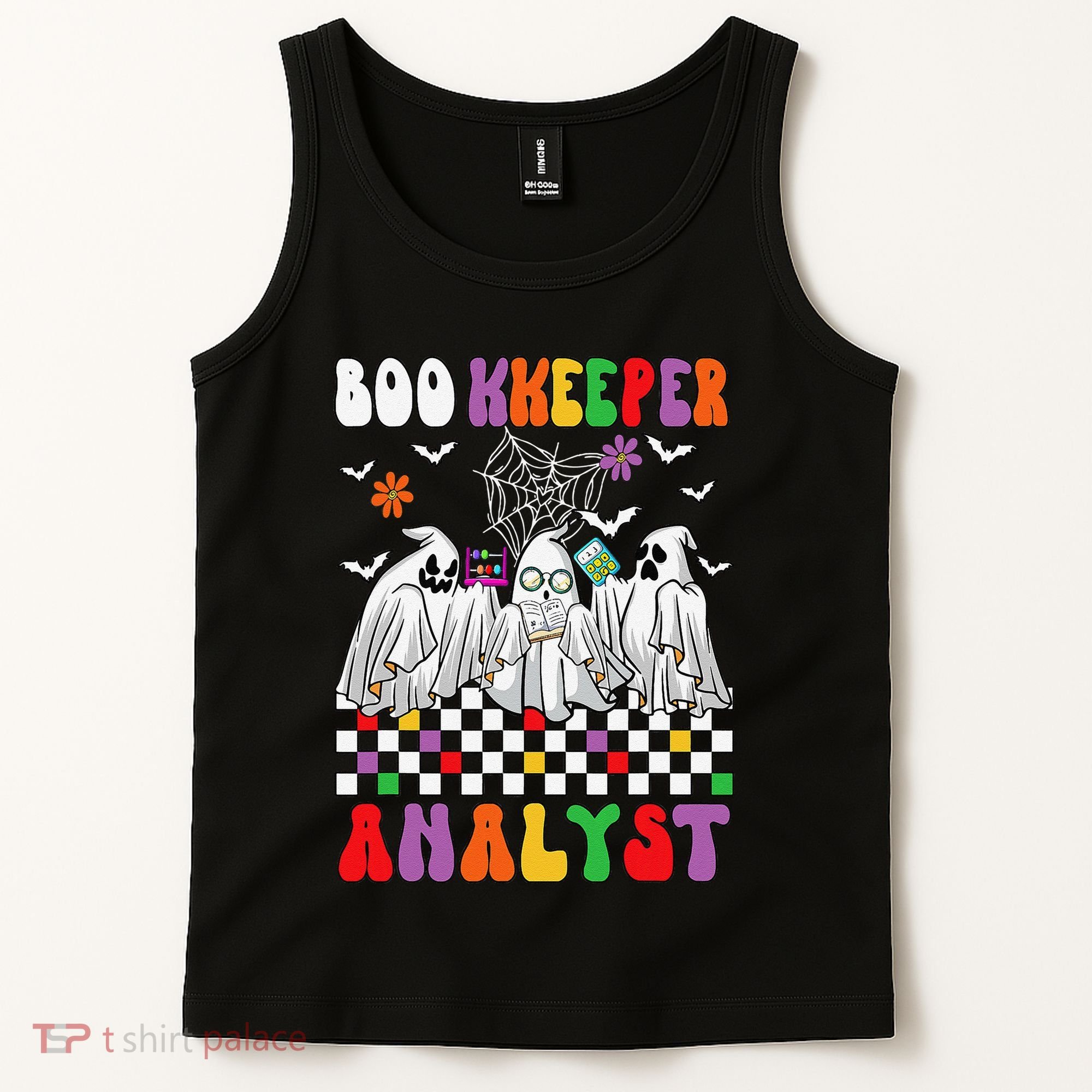 Boo Kkeeper Analyst Halloween Bookkeeper Job Matching Party Tank Top