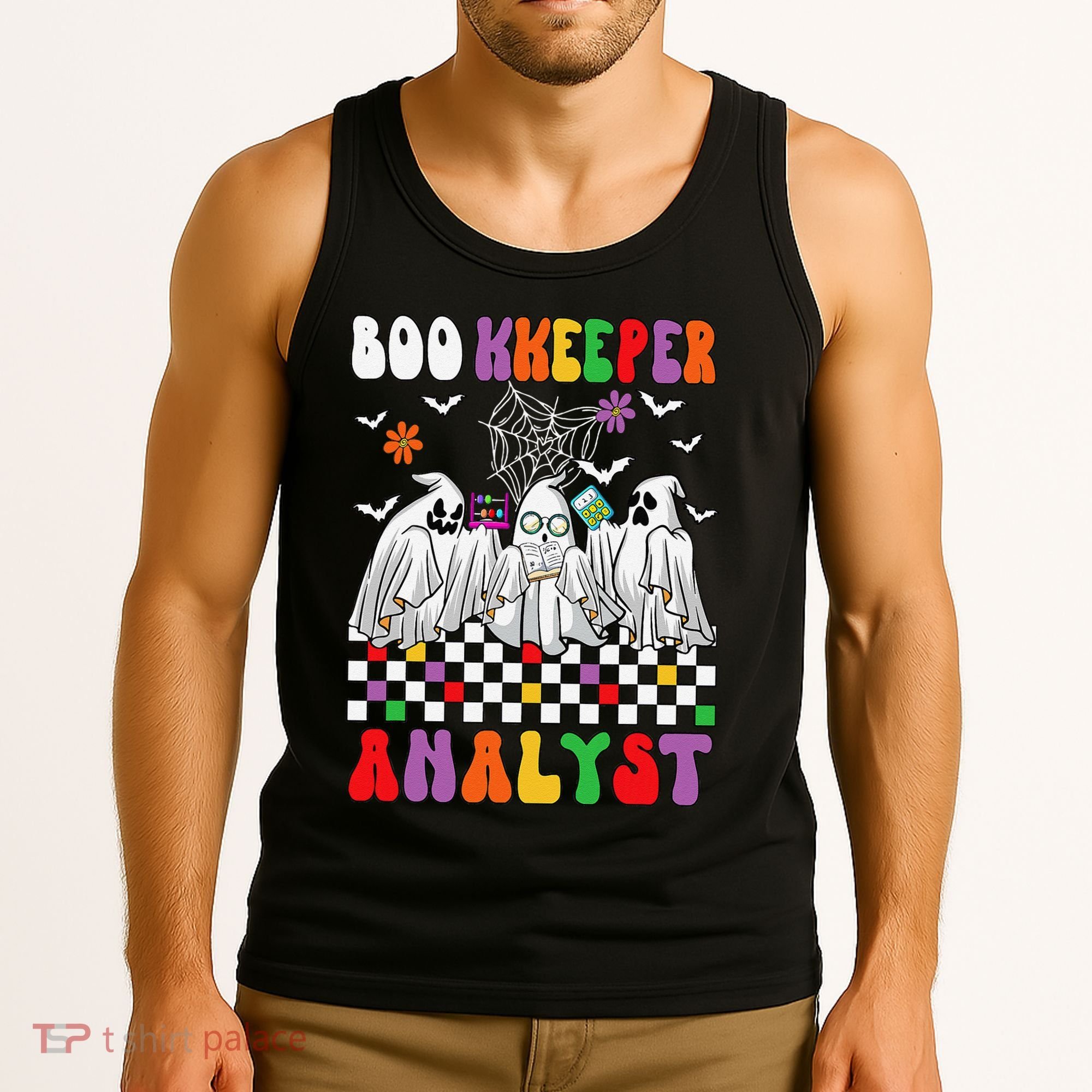 Boo Kkeeper Analyst Halloween Bookkeeper Job Matching Party Tank Top