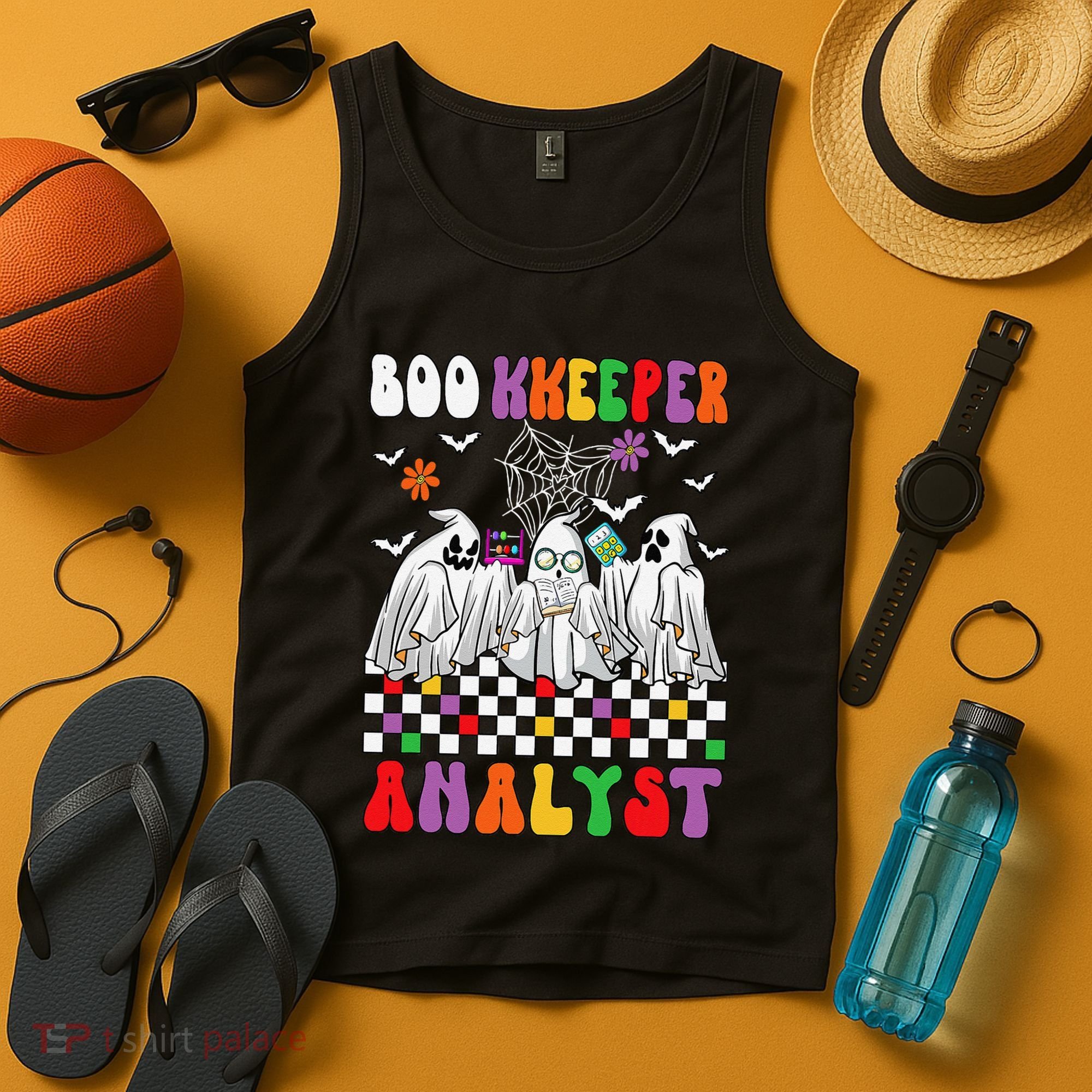 Boo Kkeeper Analyst Halloween Bookkeeper Job Matching Party Tank Top