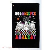 Boo Kkeeper Analyst Halloween Bookkeeper Job Matching Party Golf Towel thumb 0