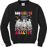 Boo Kkeeper Analyst Halloween Bookkeeper Job Matching Party Kids Sweatshirt thumb 0