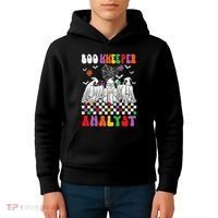 Boo Kkeeper Analyst Halloween Bookkeeper Job Matching Party Kids Hoodie thumb 4