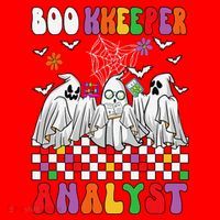 Boo Kkeeper Analyst Halloween Bookkeeper Job Matching Party Santa Hat thumb 1