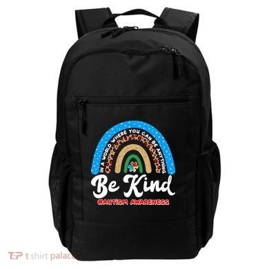 Be Kind Autism Awareness Pattern Rainbow Backpack