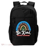 Be Kind Autism Awareness Pattern Rainbow Backpack thumb 0
