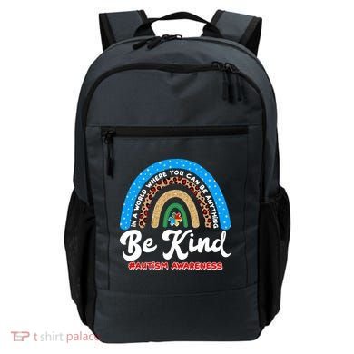 Be Kind Autism Awareness Pattern Rainbow Backpack