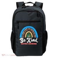 Be Kind Autism Awareness Pattern Rainbow Backpack thumb 0