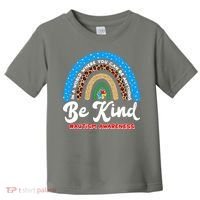 Be Kind Autism Awareness Pattern Rainbow Toddler T-Shirt thumb 0