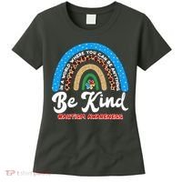 Be Kind Autism Awareness Pattern Rainbow Women's T-Shirt thumb 0