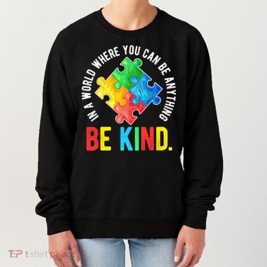 Be Kind Autism Awareness Cute Gift Women's Sweatshirt