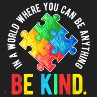 Be Kind Autism Awareness Cute Gift Women's Sweatshirt thumb 2