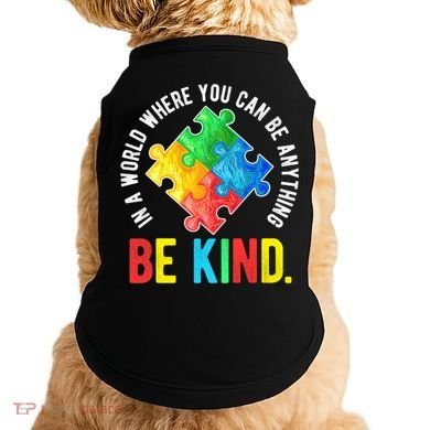 Be Kind Autism Awareness Cute Gift Doggie Tank