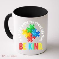 Be Kind Autism Awareness Cute Gift Coffee Mug thumb 0