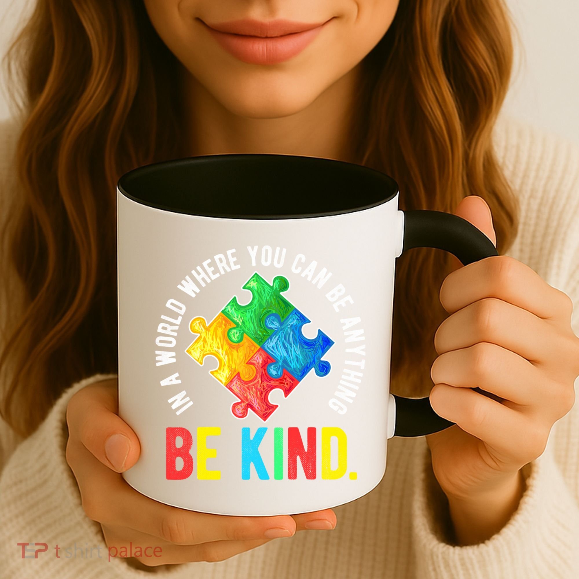 Be Kind Autism Awareness Cute Gift Coffee Mug