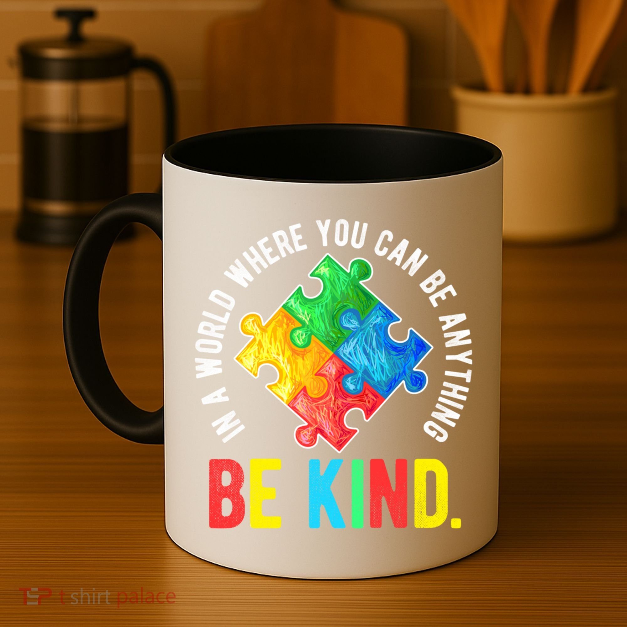 Be Kind Autism Awareness Cute Gift Coffee Mug