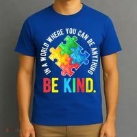 Be Kind Autism Awareness Cute Gift T-Shirt thumb 3