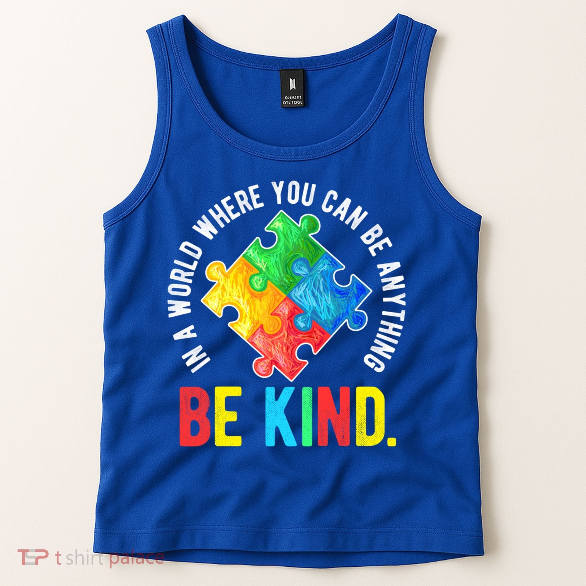 Be Kind Autism Awareness Cute Gift Tank Top