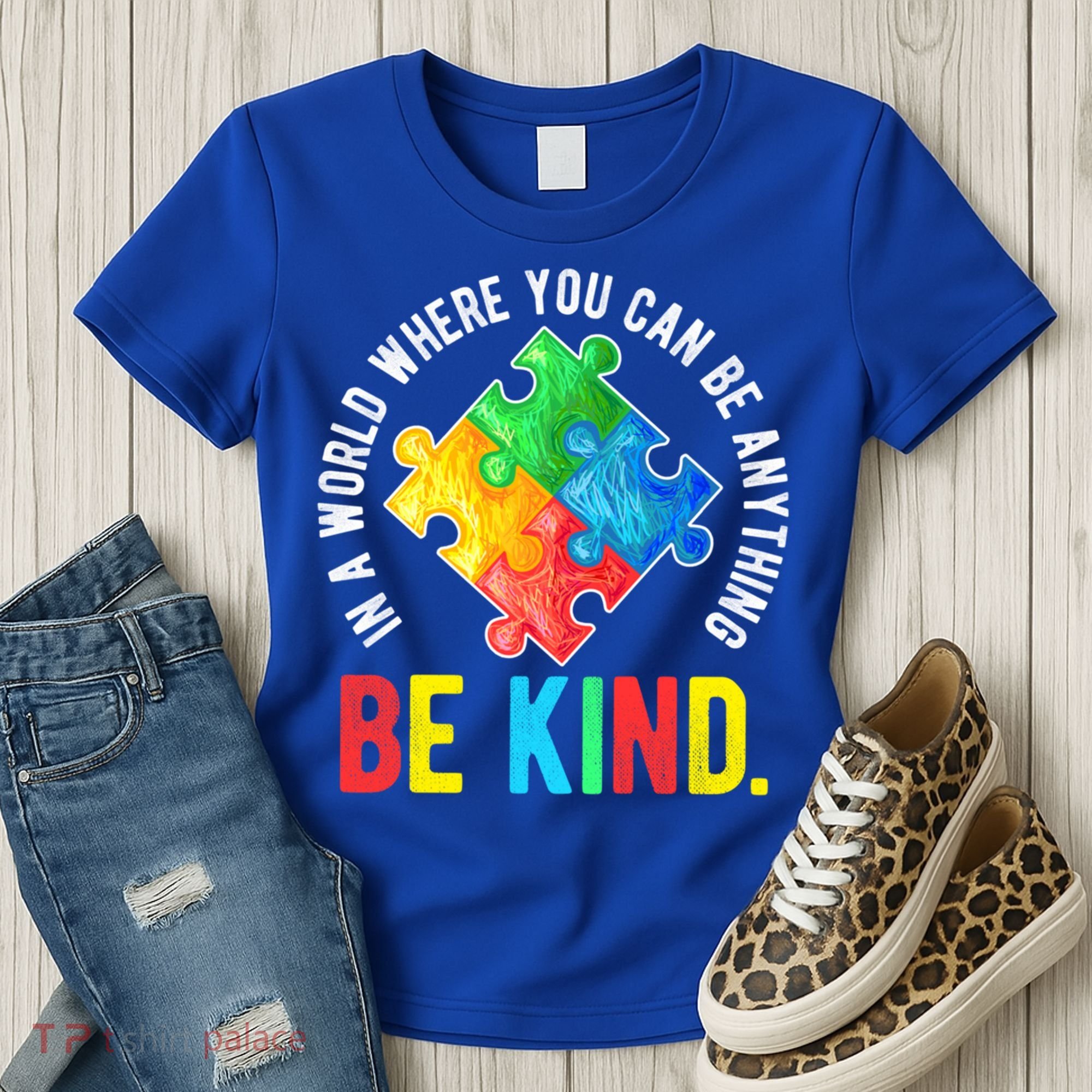 Be Kind Autism Awareness Cute Gift Women's T-Shirt