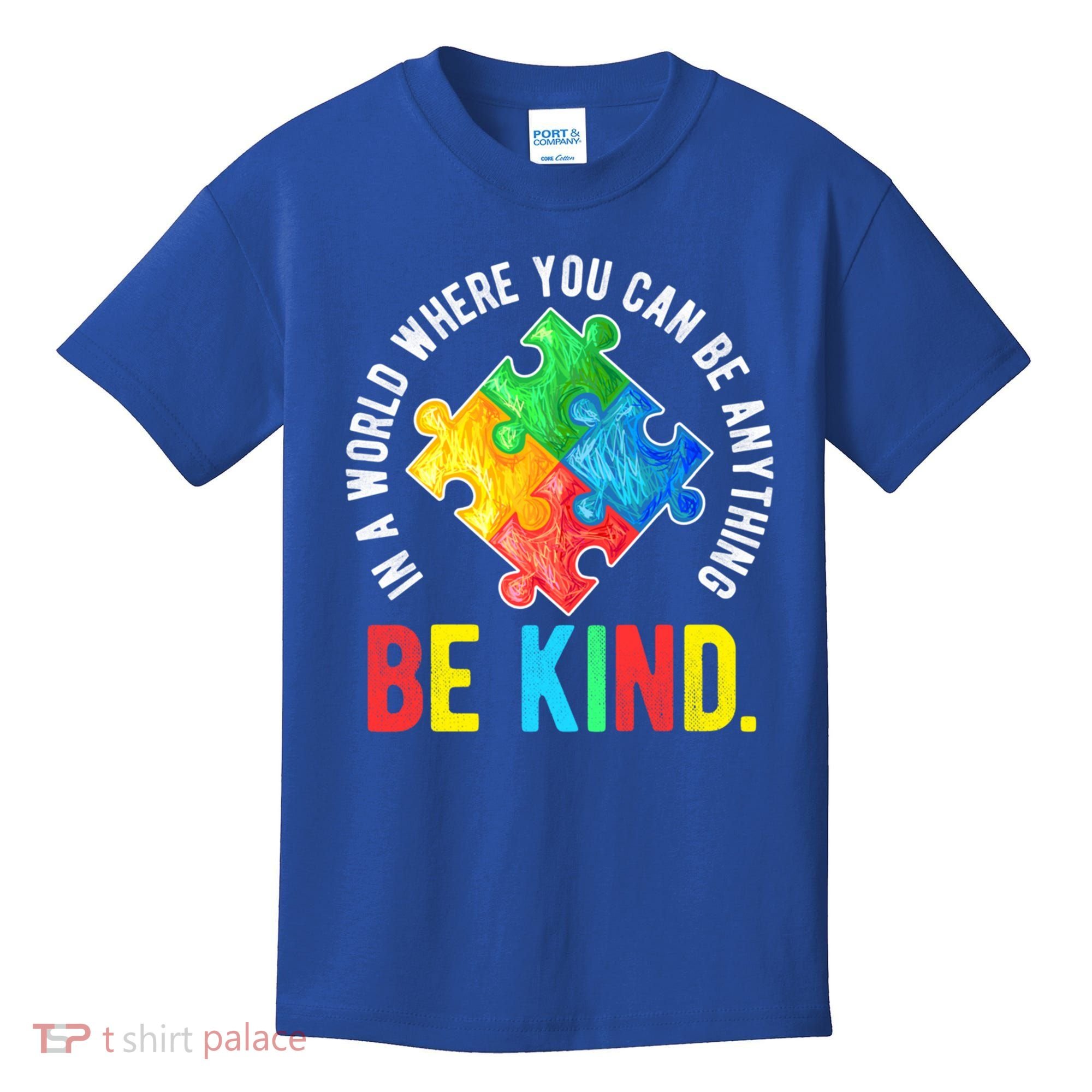 Be Kind Autism Awareness Cute Gift Kids T-Shirt