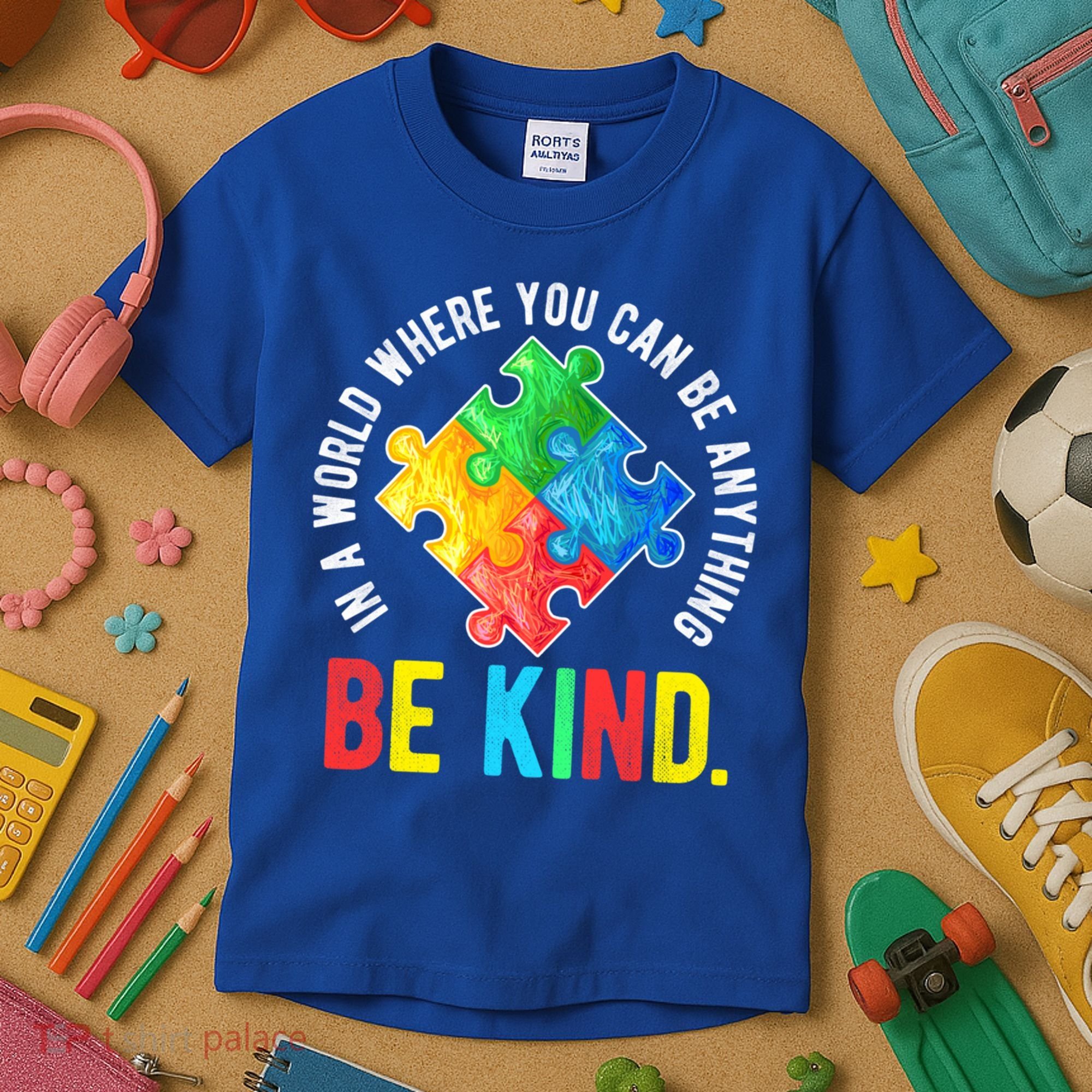 Be Kind Autism Awareness Cute Gift Kids T-Shirt