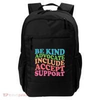 Be Kind Advocate Include Accept Support Autism Awareness Backpack thumb 0