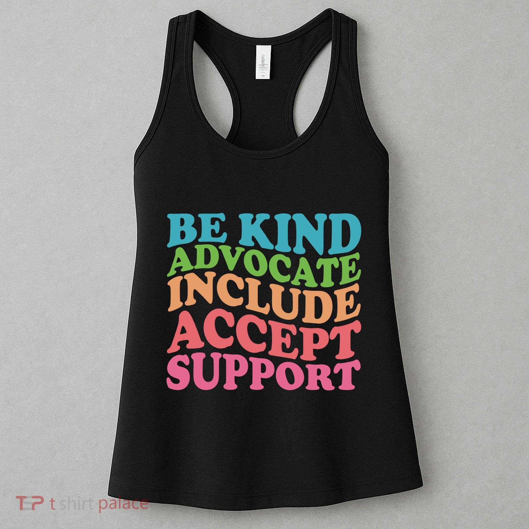 Be Kind Advocate Include Accept Support Autism Awareness Women's Tank Top