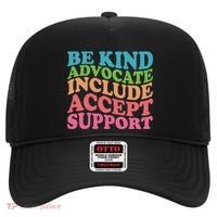 Be Kind Advocate Include Accept Support Autism Awareness Hat thumb 0