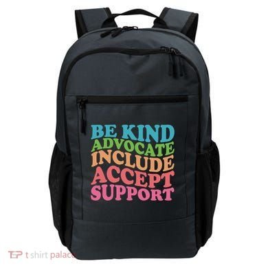 Be Kind Advocate Include Accept Support Autism Awareness Backpack