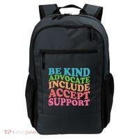 Be Kind Advocate Include Accept Support Autism Awareness Backpack thumb 0