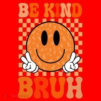 Be Kind Bruh Anti Bullying Smile Face Santa Hat thumb 1