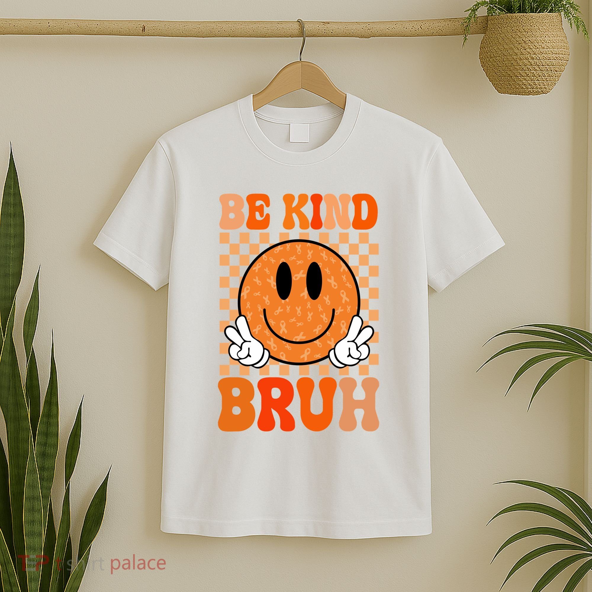 Be Kind Bruh Anti Bullying Smile Face T-Shirt