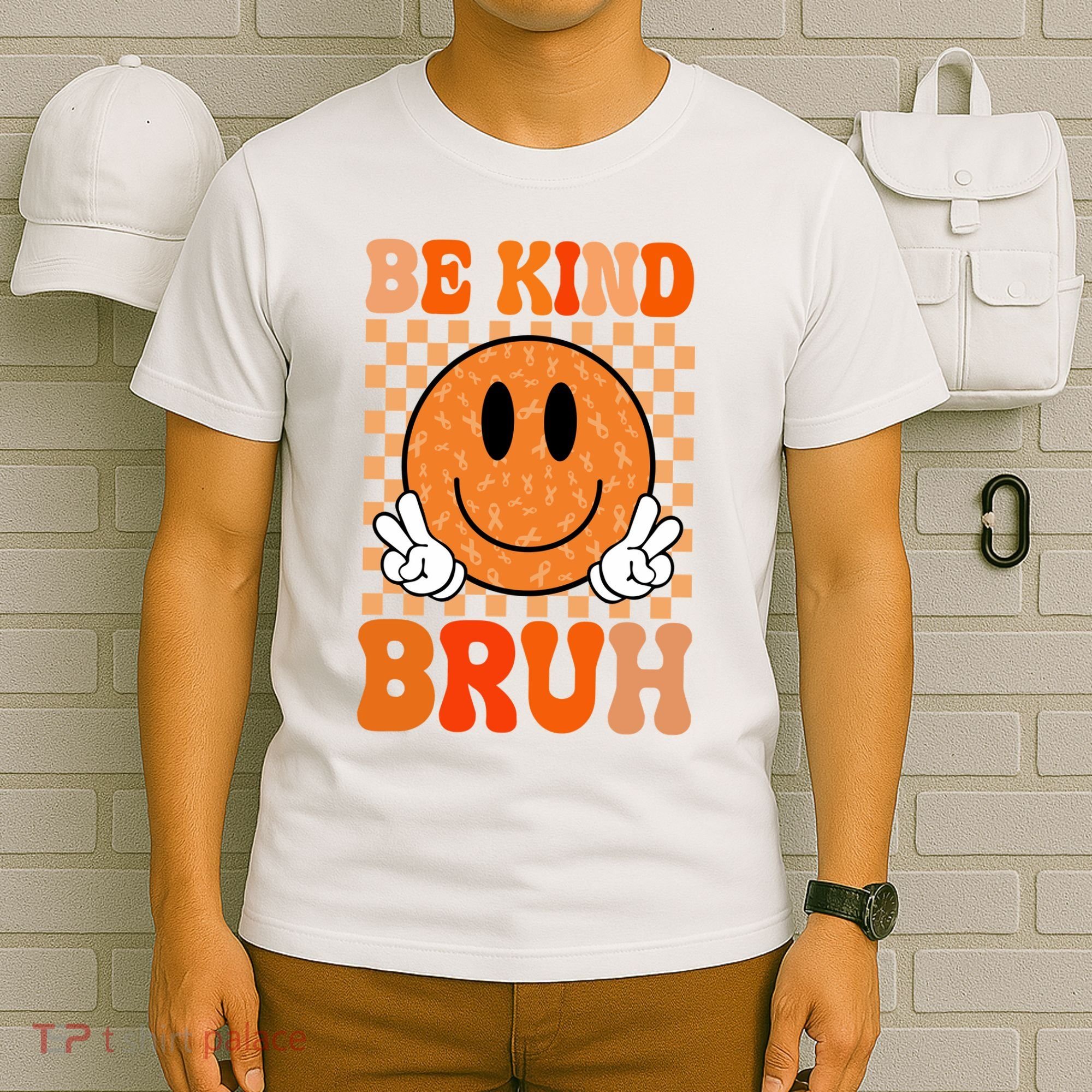 Be Kind Bruh Anti Bullying Smile Face T-Shirt